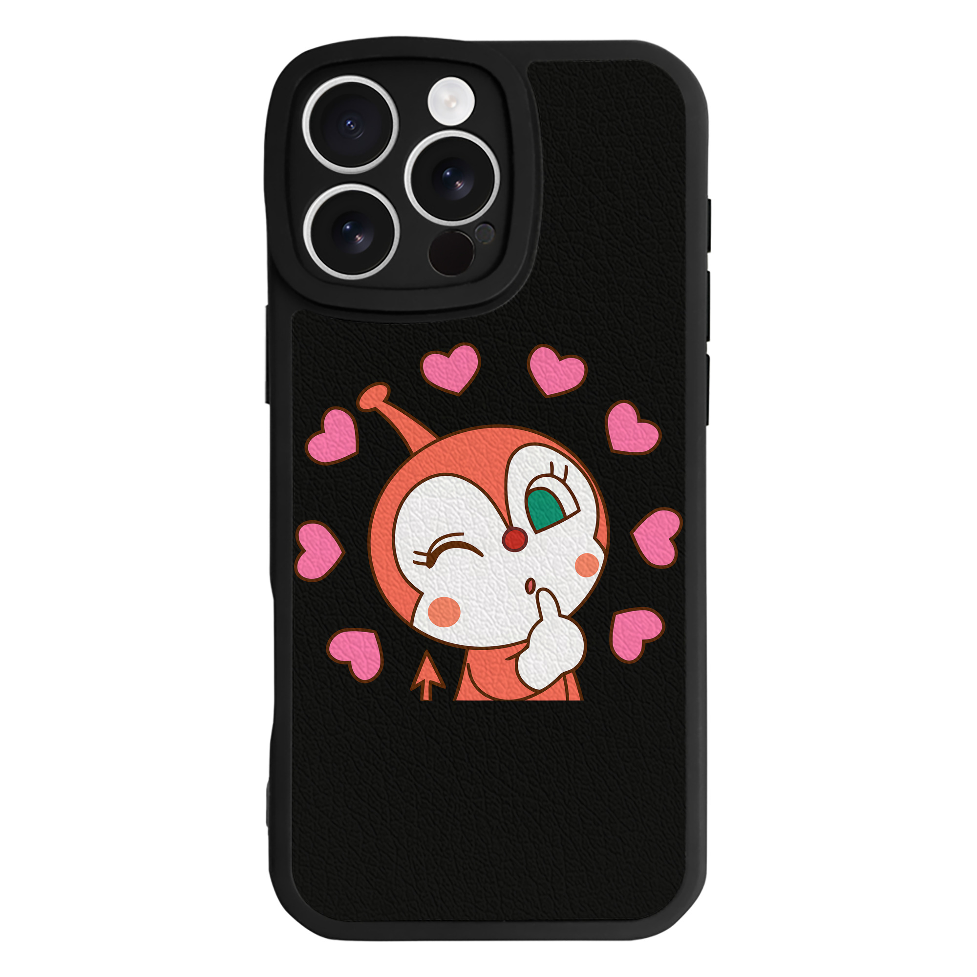 （画像用） アンパンマン Anpanman 【iPhone 16シリーズ対応】シリコンスマホケース（レザー調） 材質：シリコン